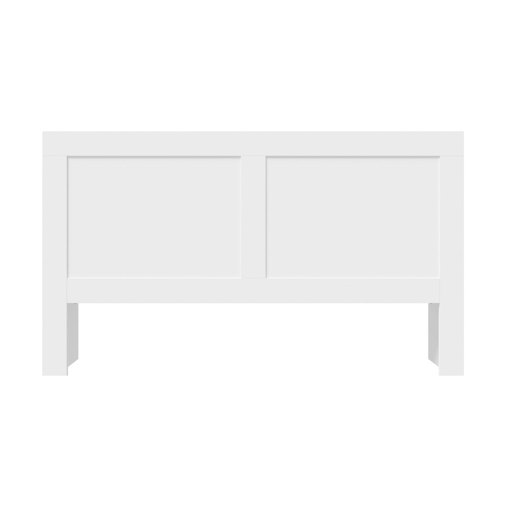 Oikiture Bed Head with Shelves King Size White-Headboard-PEROZ Accessories