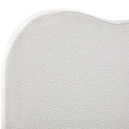 Oikiture Bed Head Double Size Headboard Boucle Fabric White-Headboards-PEROZ Accessories