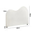 Oikiture Bed Head Queen Size Headboard Boucle Fabric White-Headboards-PEROZ Accessories