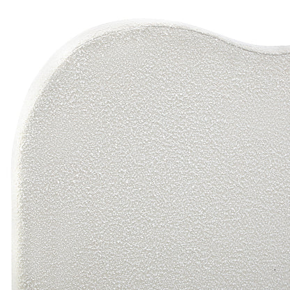 Oikiture Bed Head Single Size Headboard Boucle Fabric White-Headboards-PEROZ Accessories