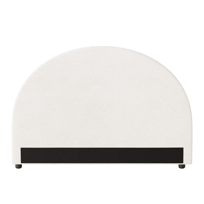 Oikiture Bed Head Double Size Headboard Boucle White-Headboards-PEROZ Accessories