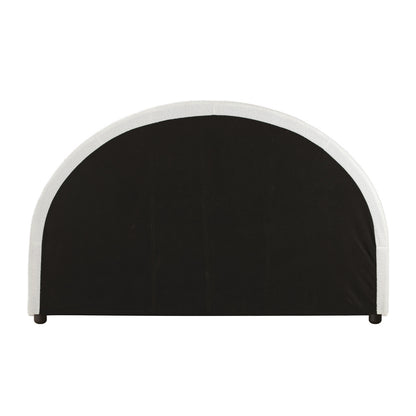 Oikiture Bed Head Double Size Headboard Boucle White-Headboards-PEROZ Accessories