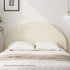 Oikiture Bed Head King Size Headboard Bedhead Fabric Beige-Headboards-PEROZ Accessories