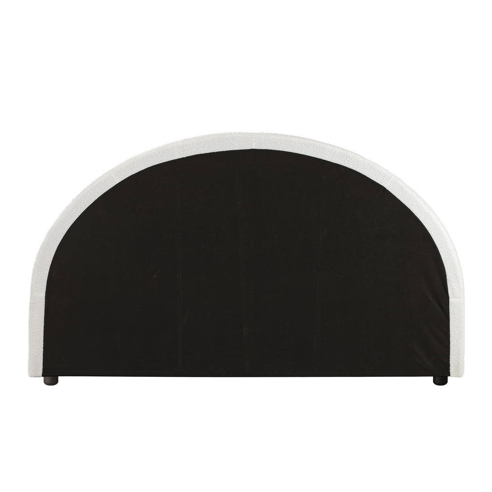 Oikiture Bed Head King Size Headboard Bedhead Boucle White-Headboards-PEROZ Accessories