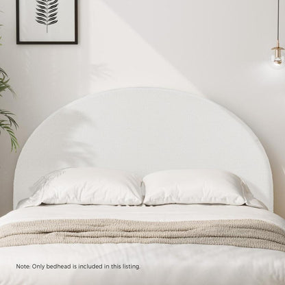 Oikiture Bed Head King Size Headboard Bedhead Boucle White-Headboards-PEROZ Accessories