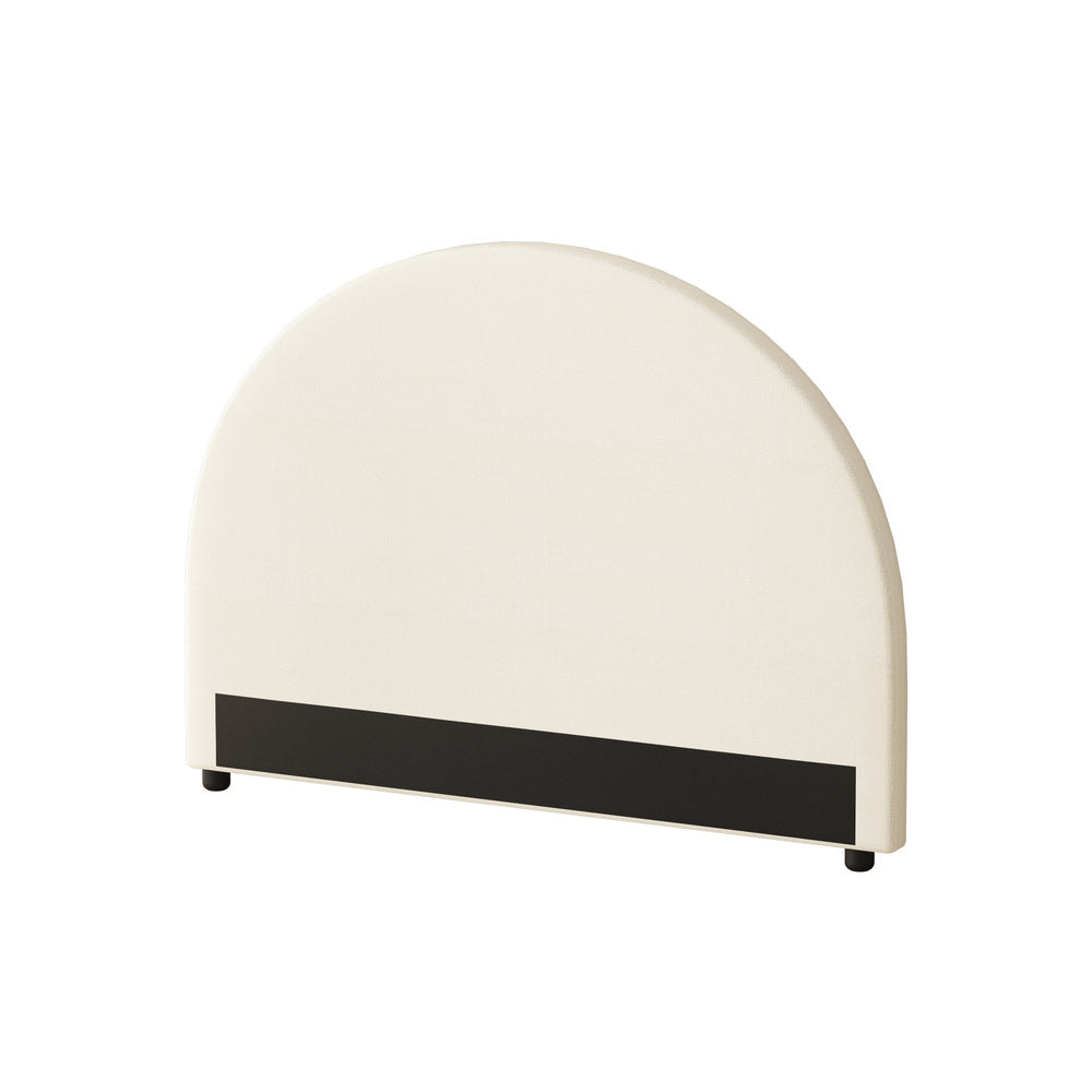 Oikiture Bed Head King Single Headboard Fabric Beige-Headboards-PEROZ Accessories