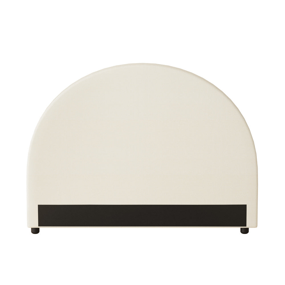 Oikiture Bed Head King Single Headboard Fabric Beige-Headboards-PEROZ Accessories