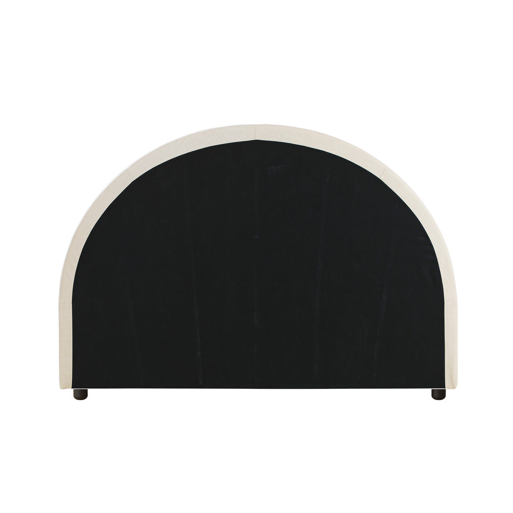 Oikiture Bed Head King Single Headboard Fabric Beige-Headboards-PEROZ Accessories