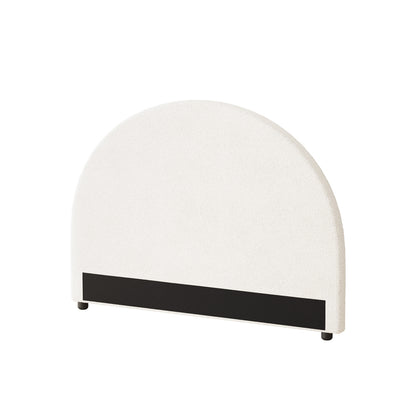 Oikiture Bed Head King Single Size Headboard Bedhead Boucle White-Headboards-PEROZ Accessories