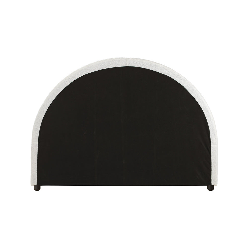 Oikiture Bed Head King Single Size Headboard Bedhead Boucle White-Headboards-PEROZ Accessories