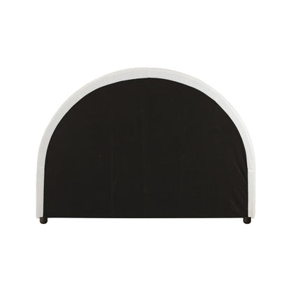 Oikiture Bed Head King Single Size Headboard Bedhead Boucle White-Headboards-PEROZ Accessories