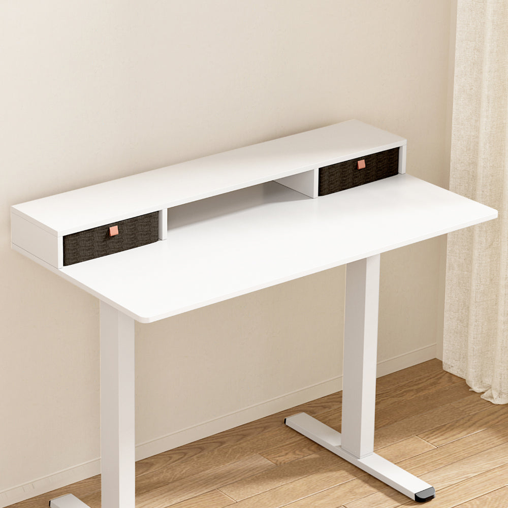 Artiss Standing Desk Desktop Storage Rack Shelf Removable Bookshelf Drawer 120cm-Furniture &gt; Office &gt; Desks-PEROZ Accessories