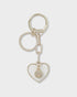 Heart Keychain With Personalisation Charm-Accessories-PEROZ Accessories