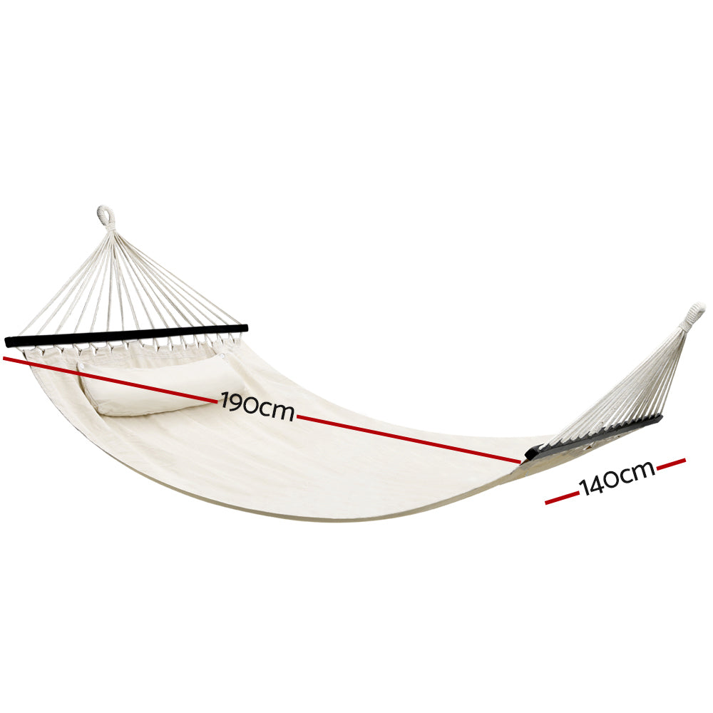 Gardeon Hammock Bed Outdoor Camping Portable Hanging Chair 2 Person Piillow-Hammock-PEROZ Accessories