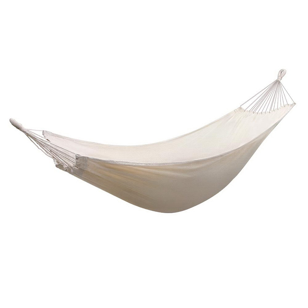 Gardeon Hammock Bed w/ Travel Bag Outdoor Lounge Chair Cream-Home &amp; Garden &gt; Hammocks &gt; Hammocks &amp; Accessories-PEROZ Accessories
