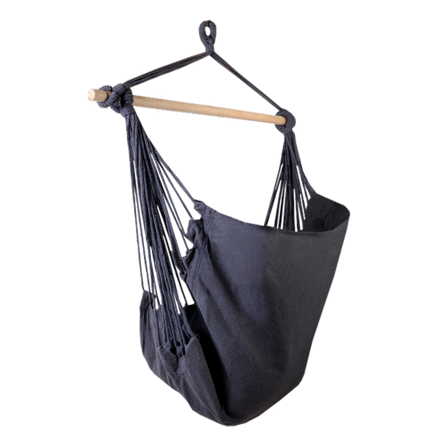 Gardeon Hammock Chair Outdoor Camping Hanging Hammocks Cushion Pillow Grey-Hammock-PEROZ Accessories