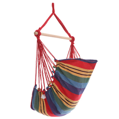 Gardeon Hammock Chair Outdoor Camping Hanging Hammocks Cushion Pillow Rainbow-Hammock-PEROZ Accessories