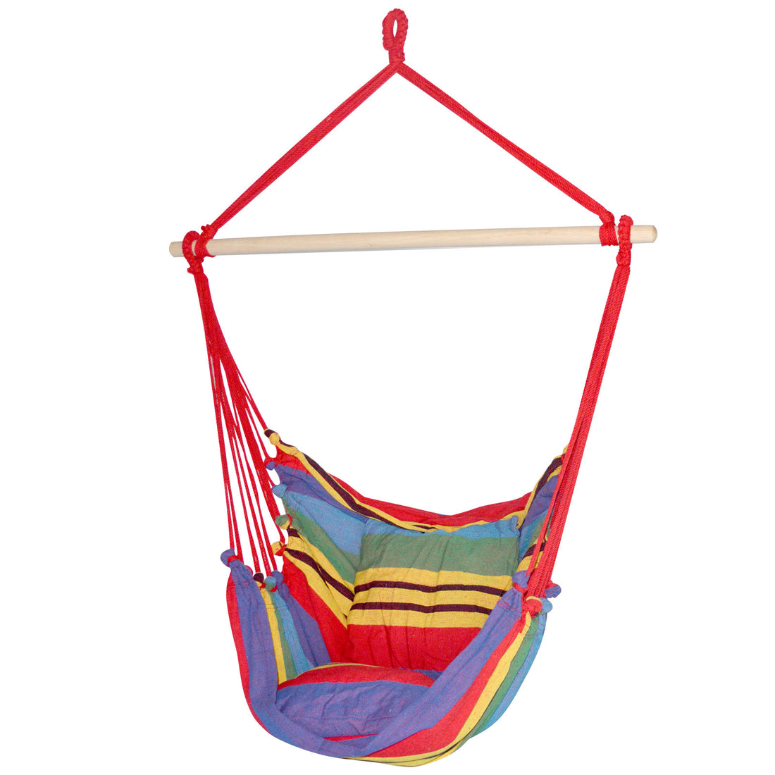 Gardeon Hammock Chair Outdoor Camping Hanging Hammocks Cushion Pillow Rainbow-Hammock-PEROZ Accessories