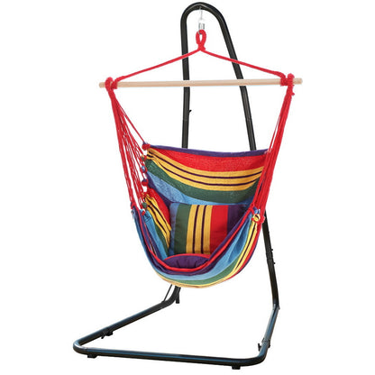 Gardeon Hammock Chair with Heavy Duty Steel Stand-Home &amp; Garden &gt; Hammocks &gt; Hammocks &amp; Accessories-PEROZ Accessories