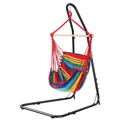 Gardeon Hammock Chair with Heavy Duty Steel Stand-Home &amp; Garden &gt; Hammocks &gt; Hammocks &amp; Accessories-PEROZ Accessories