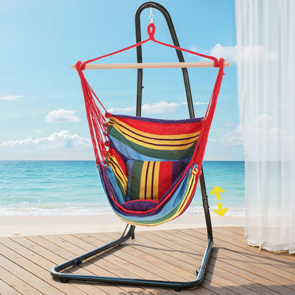 Gardeon Hammock Chair with Heavy Duty Steel Stand-Home &amp; Garden &gt; Hammocks &gt; Hammocks &amp; Accessories-PEROZ Accessories