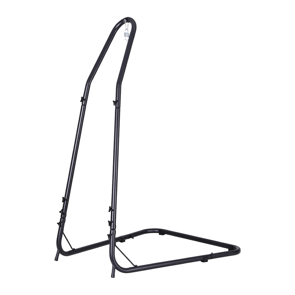 Gardeon Hammock Chair Stand Heavy Duty Steel Frame Black-Furniture &gt; Bar Stools &amp; Chairs &gt; Table &amp; Bar Stools-PEROZ Accessories