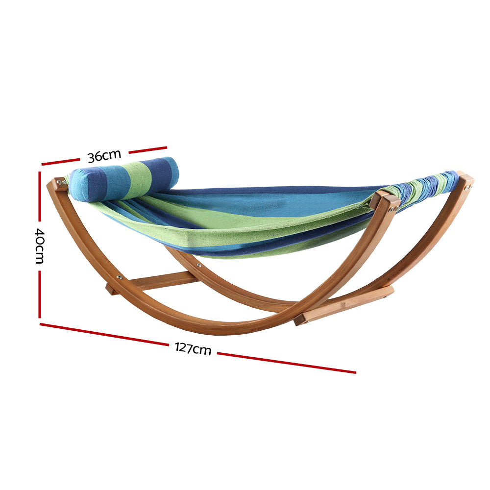 Gardeon Hammock Bed Outdoor Camping Kids Timber Hammock Rocking-Hammock-PEROZ Accessories