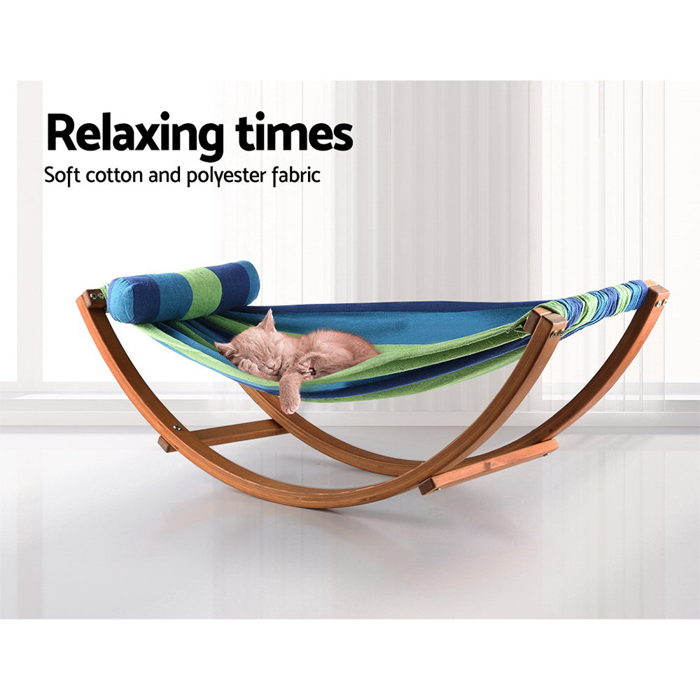 Gardeon Hammock Bed Outdoor Camping Kids Timber Hammock Rocking-Hammock-PEROZ Accessories