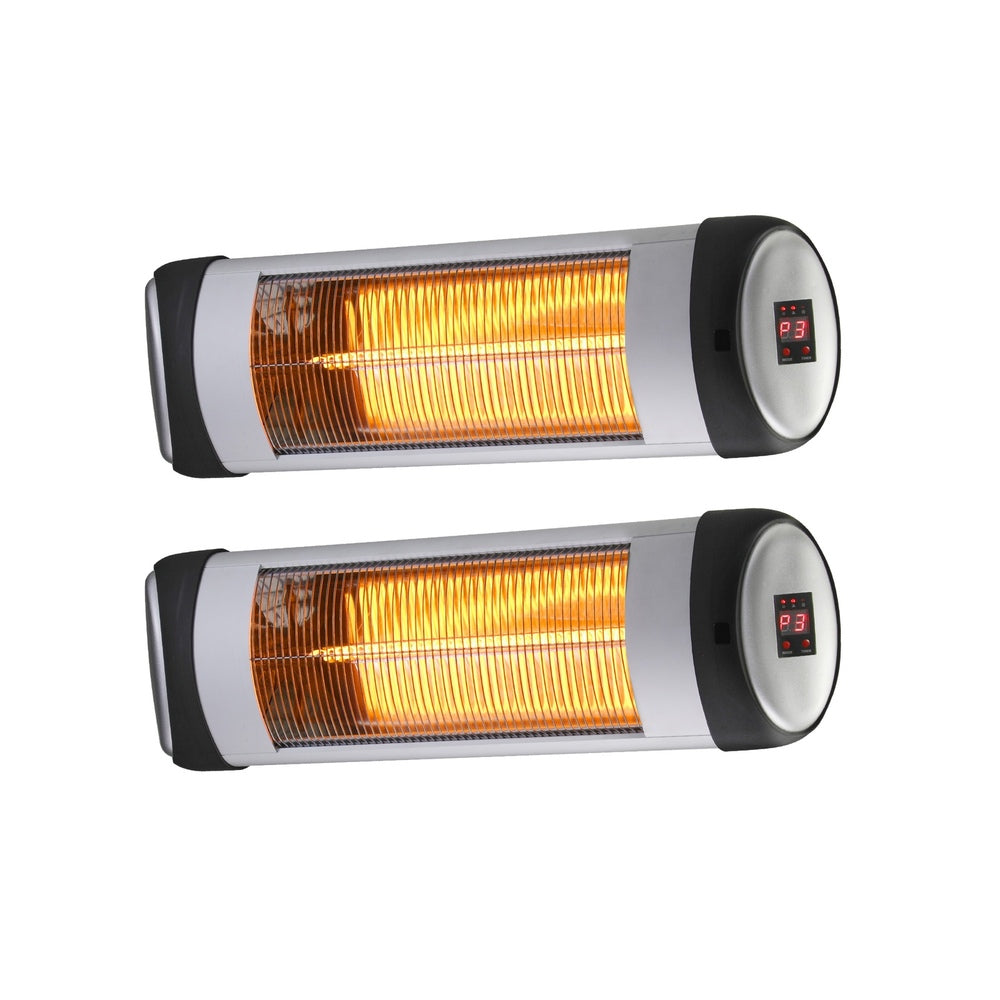 Vevare Electric Infrared Radiant Heater 2x1500W Remote-Heaters-PEROZ Accessories