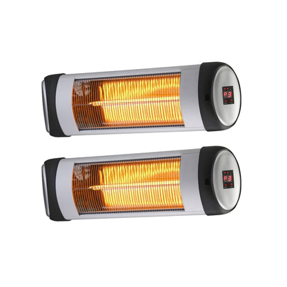 Vevare Electric Infrared Radiant Heater 2x1500W Remote-Heaters-PEROZ Accessories