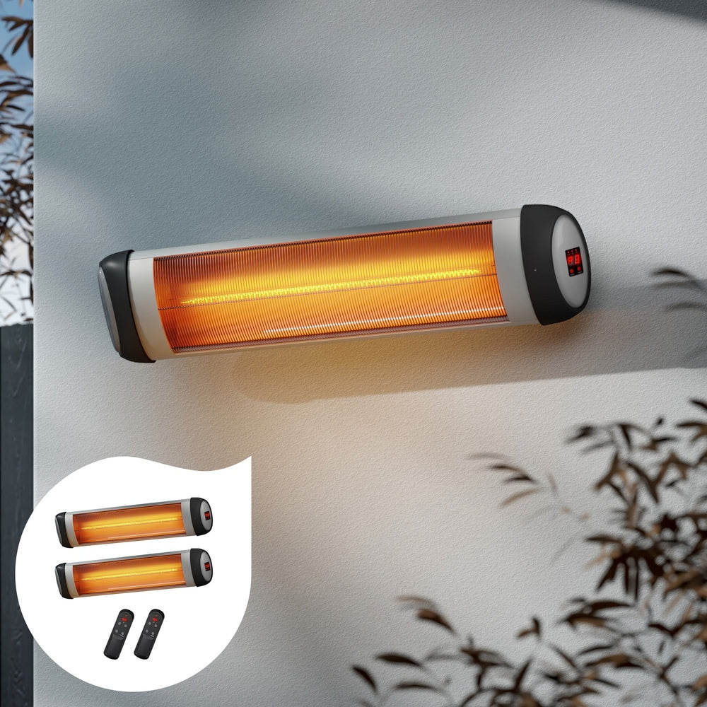 Vevare Electric Strip Infrared Heater Radiant 2PCS 2500W-Heaters-PEROZ Accessories