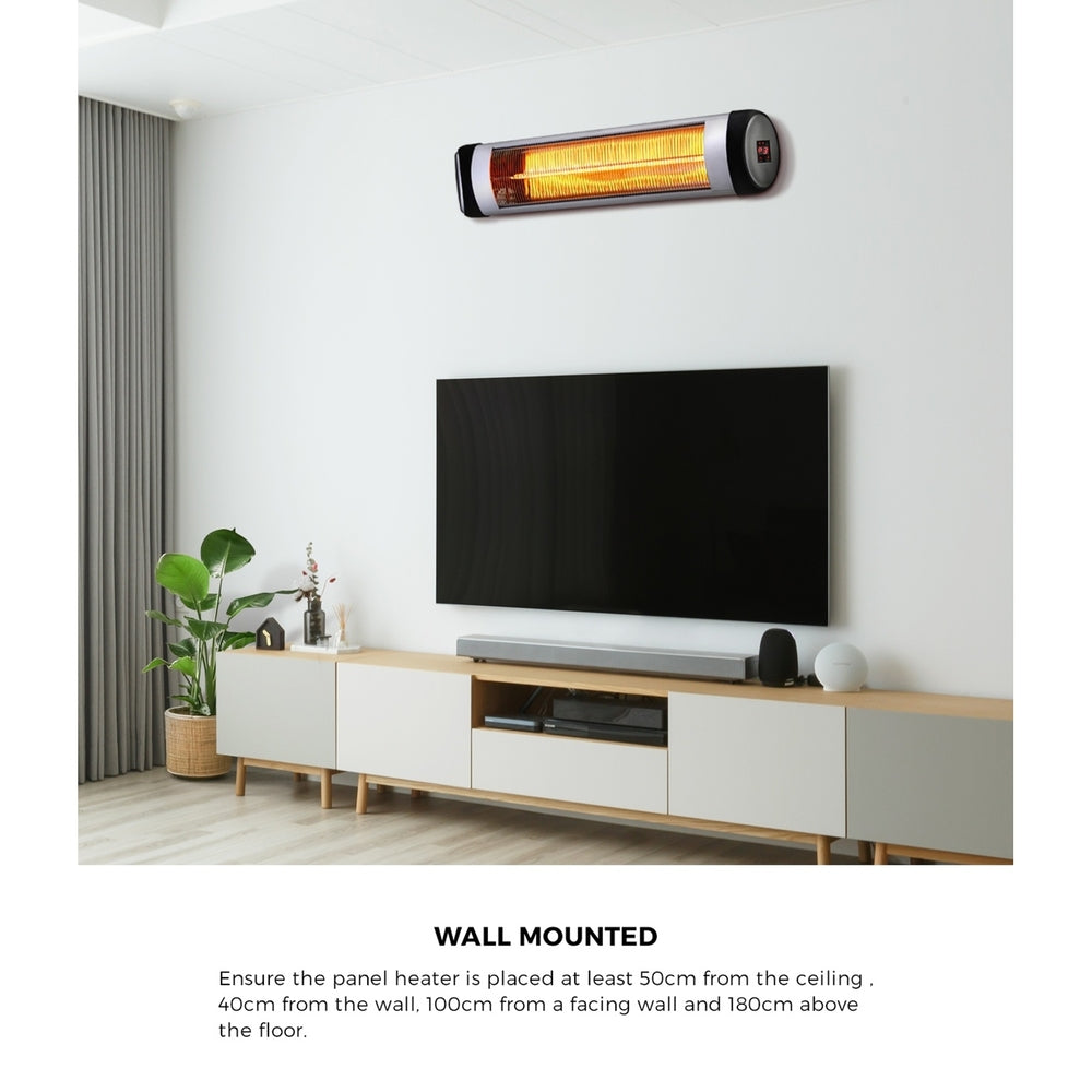 Vevare Electric Strip Infrared Heater Radiant 2PCS 2500W-Heaters-PEROZ Accessories