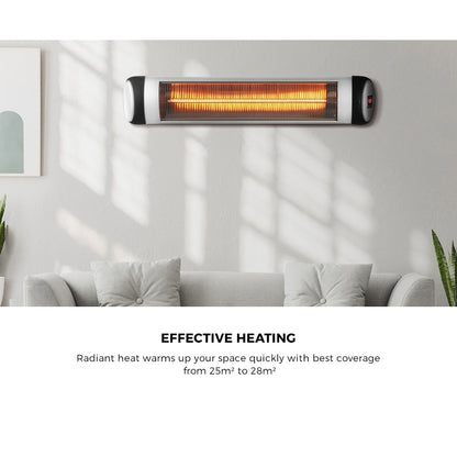 Vevare Electric Strip Infrared Heater Radiant 2PCS 2500W-Heaters-PEROZ Accessories