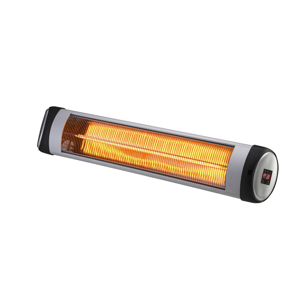 Vevare Electric Strip Infrared Heater Radiant 2x 3000W Remote-Heaters-PEROZ Accessories