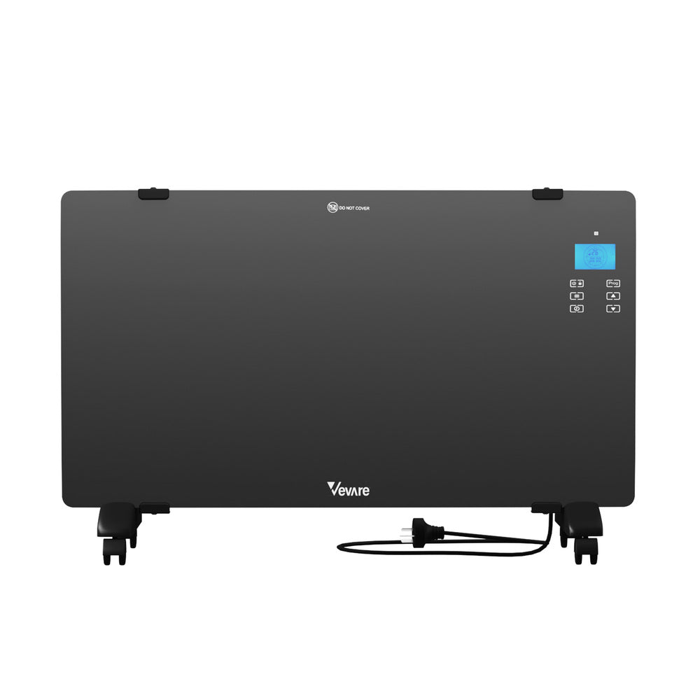 Vevare 2000W Electric Glass Panel Heater Wall Mounted-Heaters-PEROZ Accessories