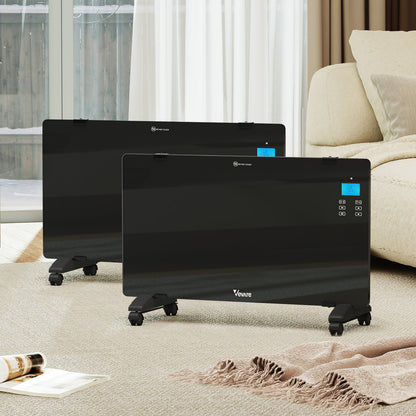 Vevare Electric Glass Panel Heater 2PCS 2000W Wall Mounted-Heaters-PEROZ Accessories