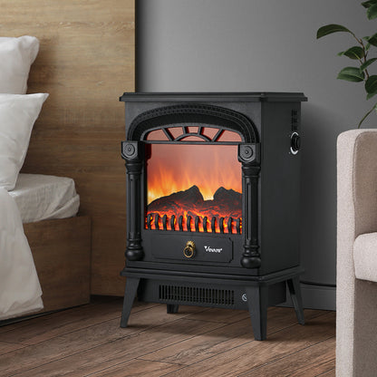 Vevare Electric Fireplace Heater 3D Flame Effect 2000W Freestanding-Electric Fireplace Heaters-PEROZ Accessories