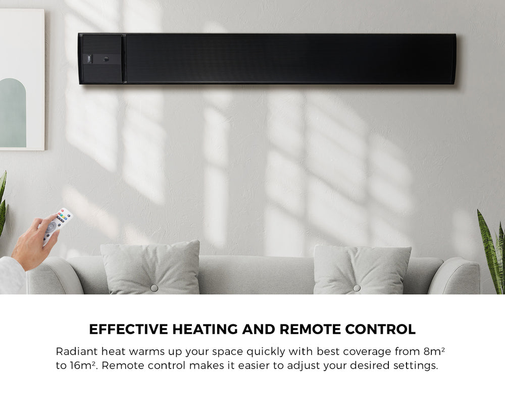 Vevare Strip Heater Radiant Infrared Electric Panel 2400W-Heaters-PEROZ Accessories