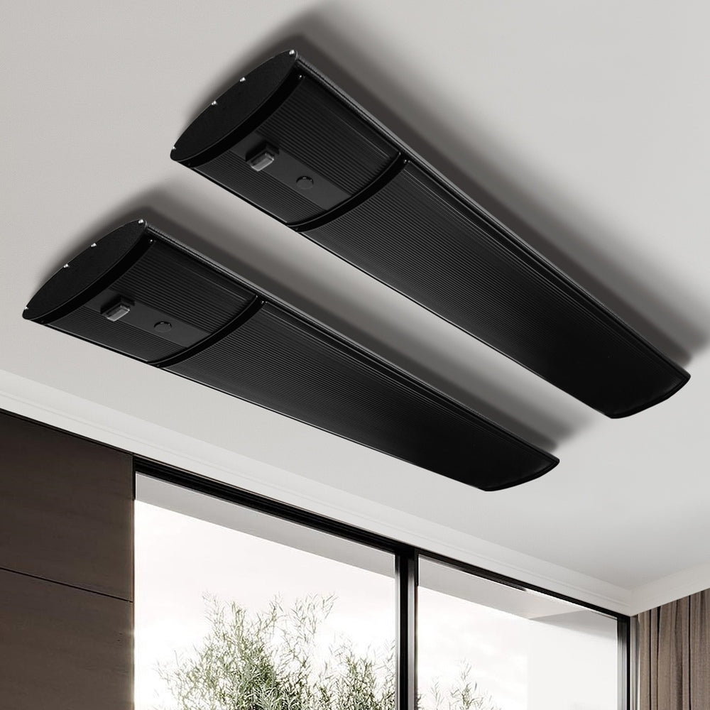 Vevare Electric Strip Heater Radiant Infrared Panel 2pcs 2400W-Heaters-PEROZ Accessories