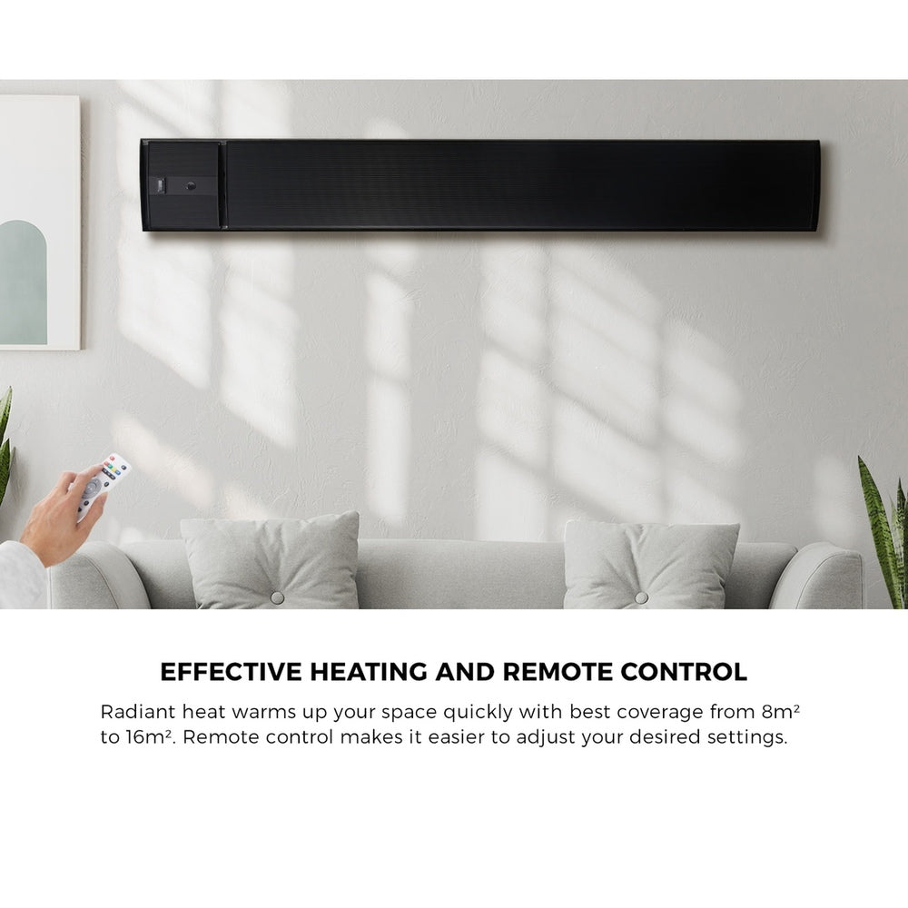 Vevare Electric Strip Heater Radiant Infrared Panel 2pcs 2400W-Heaters-PEROZ Accessories