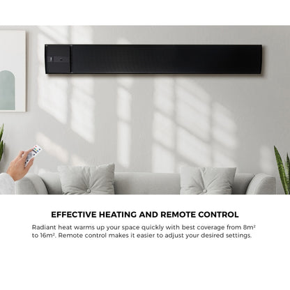 Vevare Electric Strip Heater Radiant Infrared Panel 2pcs 2400W-Heaters-PEROZ Accessories