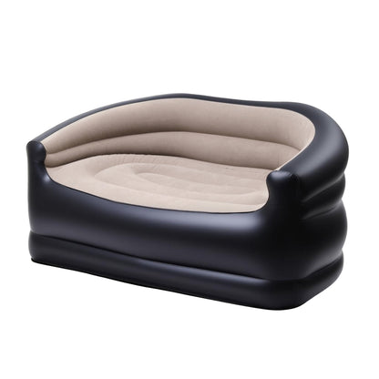 Gardeon Outdoor Air Sofa Inflatable Couch Two-Seater Lounge Chair with Pump Blow Up Couches for Camping-Furniture > Outdoor > Outdoor Sofas &amp; Lounge Sets-PEROZ Accessories