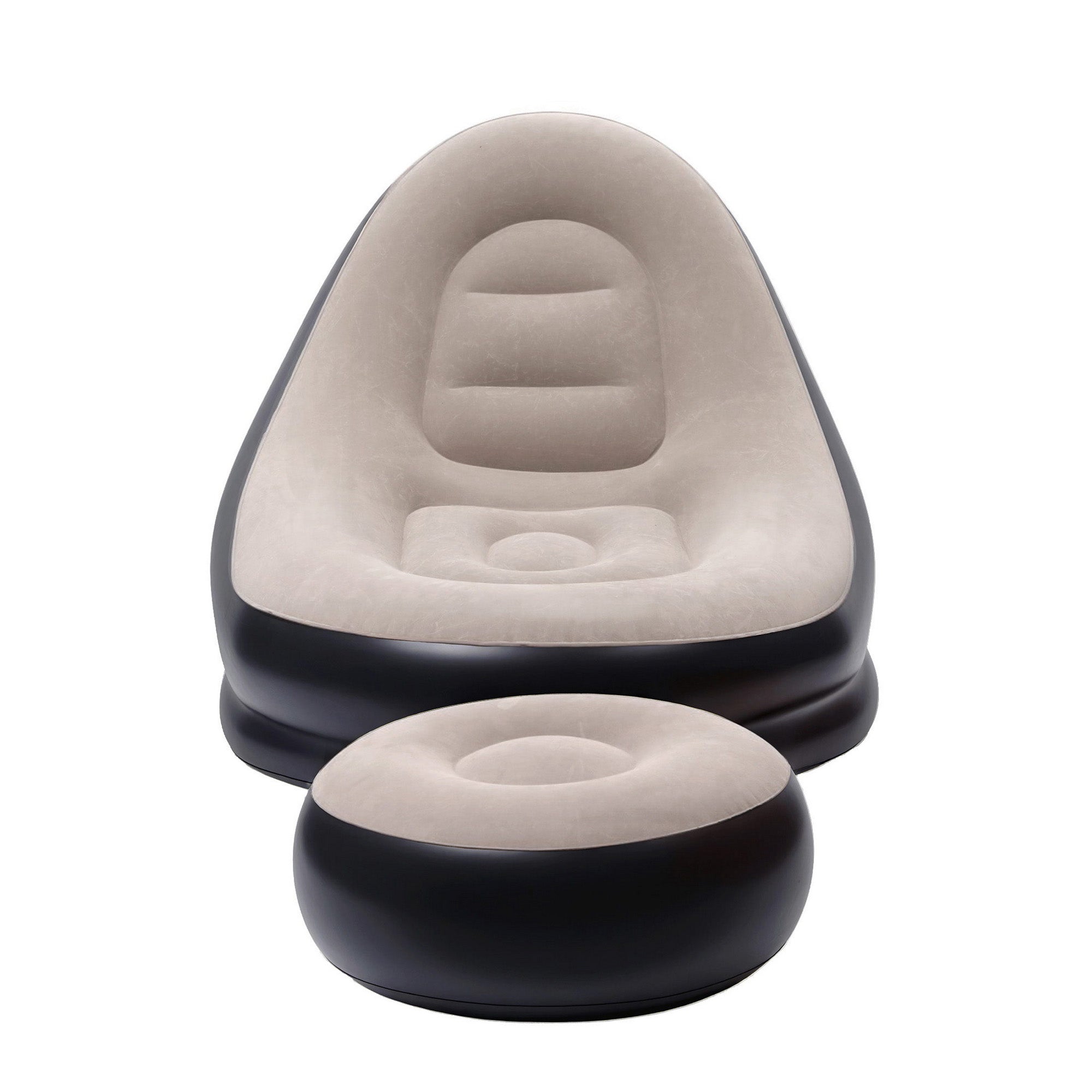 Gardeon Inflatable Chair with Ottoman Air Sofa Blow Up Air Chair for Camping with Pump-Furniture > Outdoor > Outdoor Sofas &amp; Lounge Sets-PEROZ Accessories