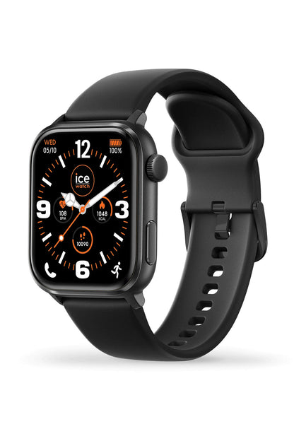 ICE smart 3.0 Rectangular 1.78 Amoled GPS Black Silicone Strap Watch-PEROZ Accessories