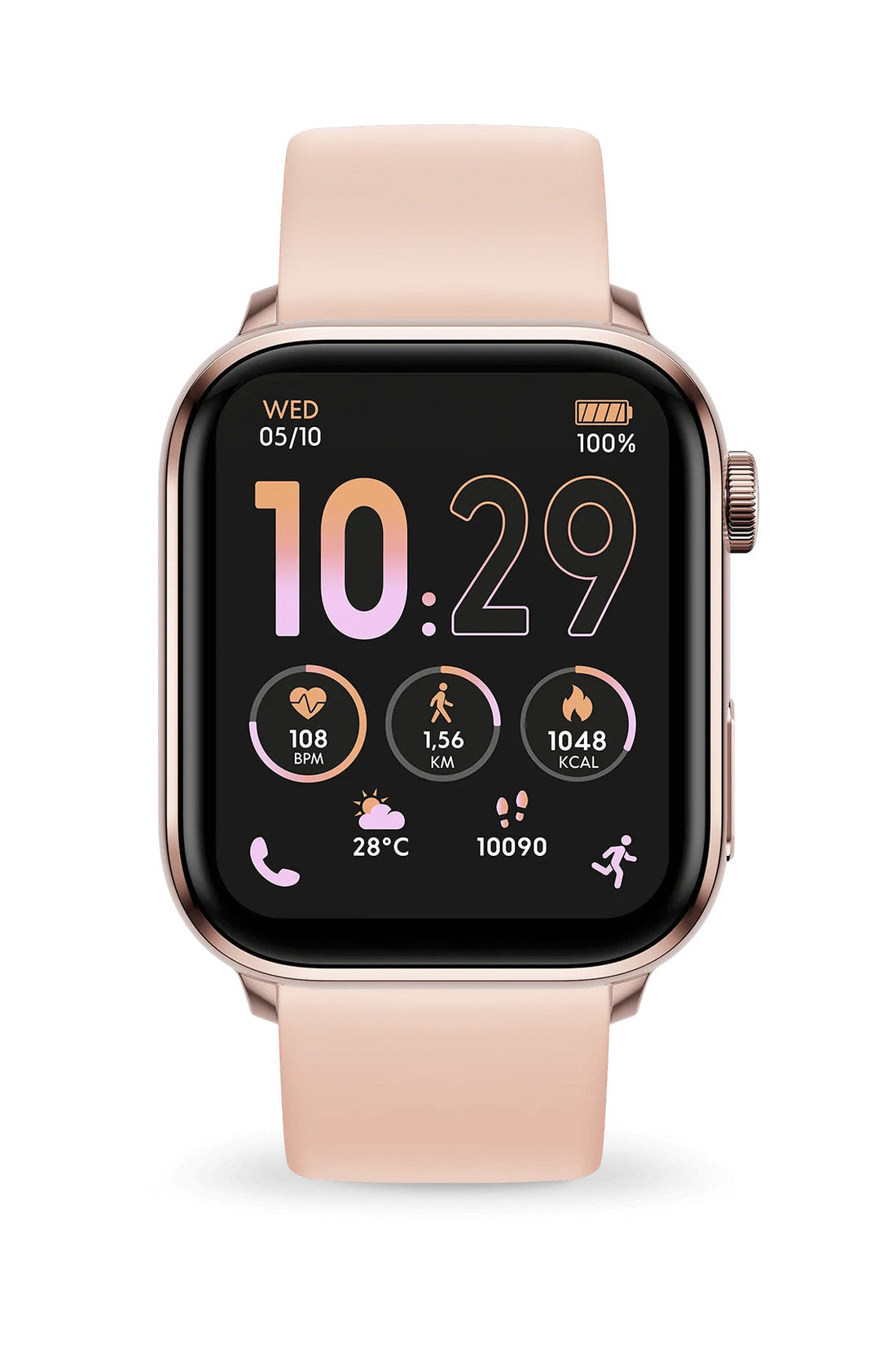 ICE smart 3.0 Rectangular 1.78 Amoled GPS Nude Silicone Strap Watch-PEROZ Accessories