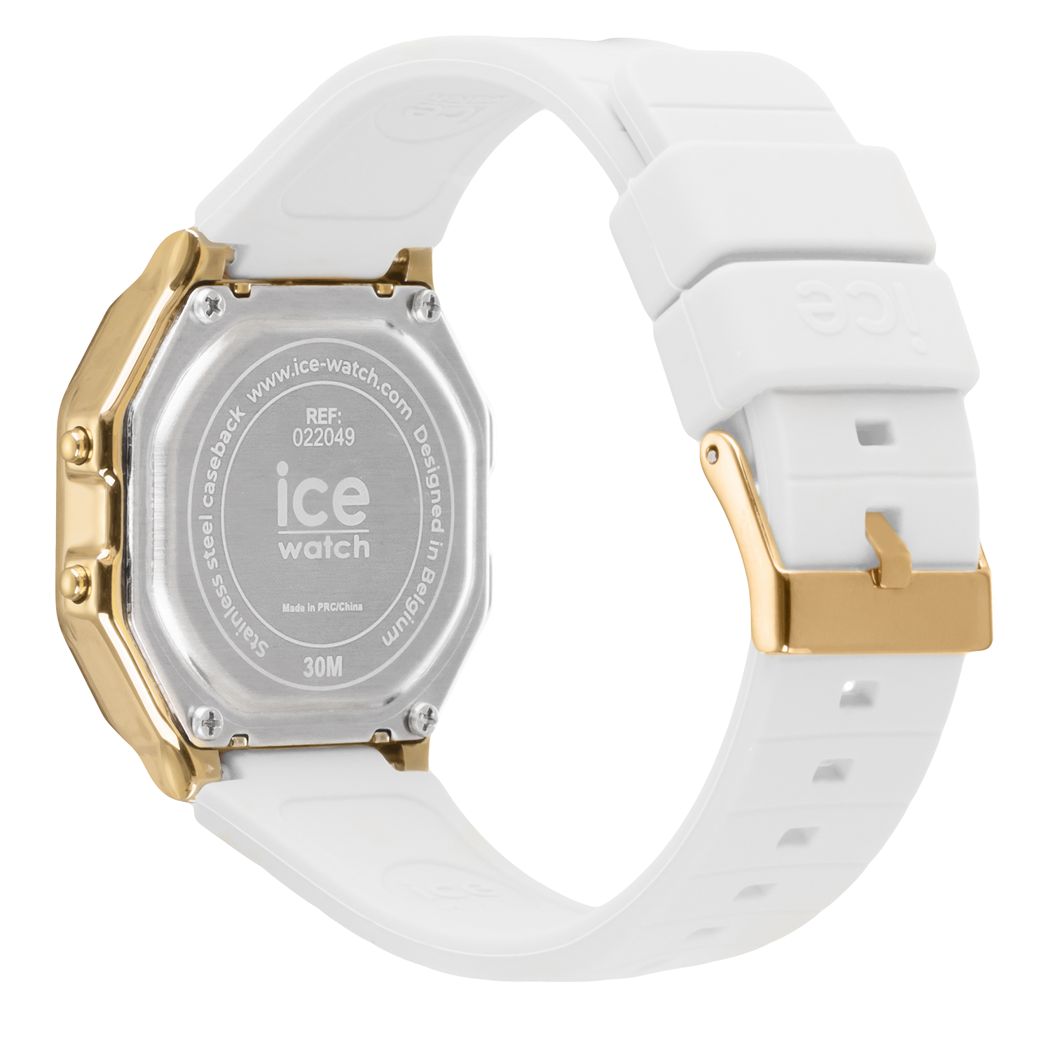 ICE digit retro - White gold-PEROZ Accessories