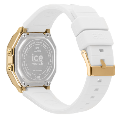 ICE digit retro - White gold-PEROZ Accessories