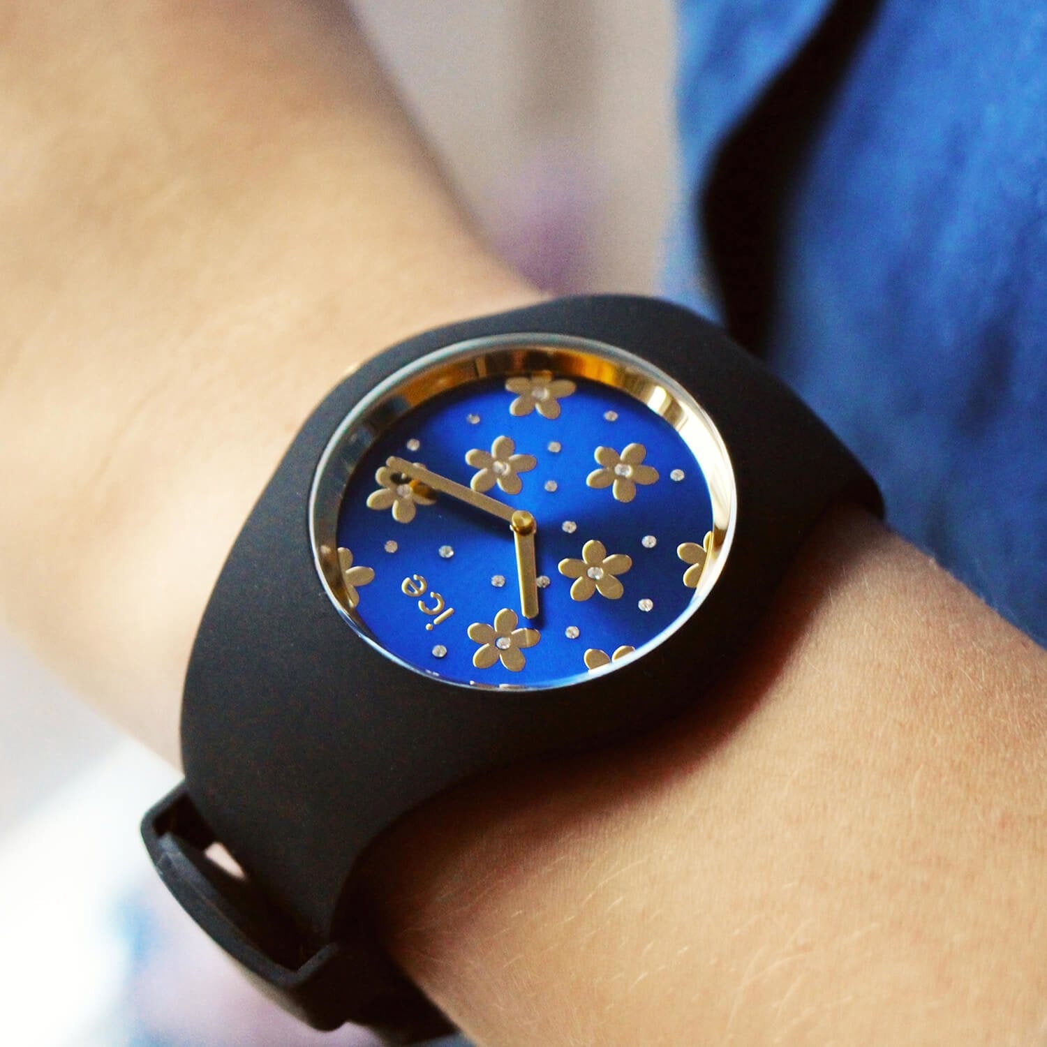 ICE flower - Precious deep blue-PEROZ Accessories