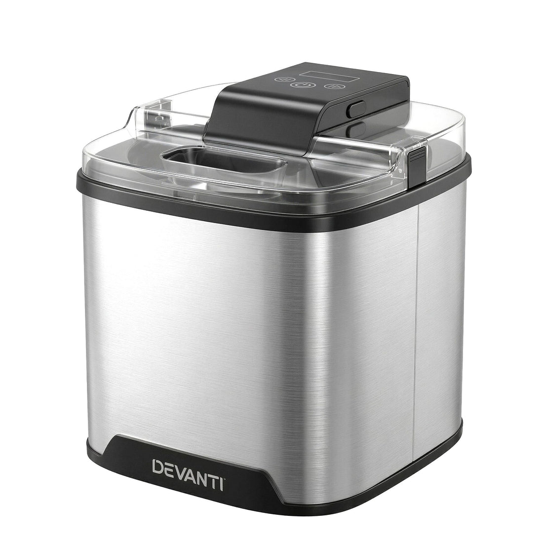 Devanti Ice Cream Maker Slushie Machine 2L Homemade Gelato Sorbet Sliver-Appliances > Kitchen Appliances > Ice Makers-PEROZ Accessories