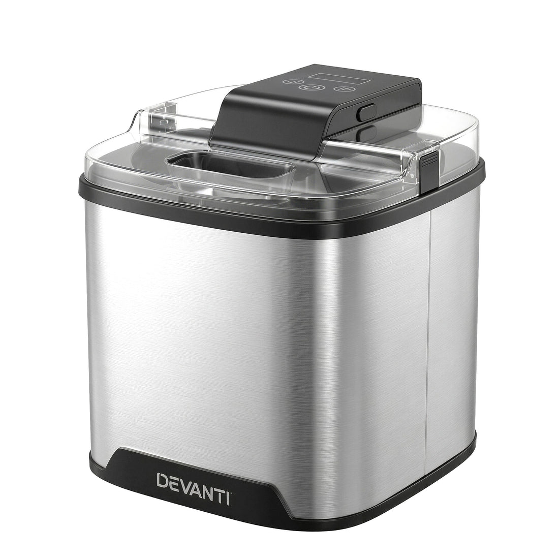 Devanti Ice Cream Maker Machine 2L Homemade Gelato Sorbet Frozen Drinks Sliver-Appliances > Kitchen Appliances > Ice Makers-PEROZ Accessories